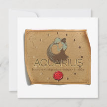 ZODIAC - Vattumannen - Personlig Notkort