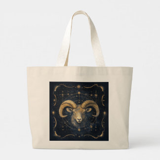Zodiac Vibes Aries - Tote Budget Jumbo Tygkasse