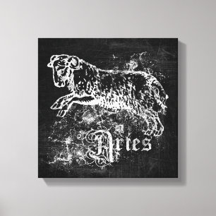 Zodiac Vintage Aries Canvastryck