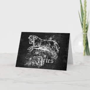 Zodiac Vintage Aries Kort