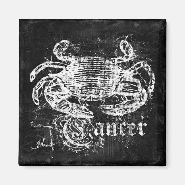 Zodiac Vintage Cancer Magnet (Framsidan)