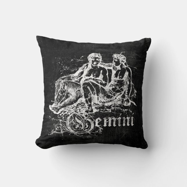 Zodiac Vintage Gemini Kudde (Framsida)