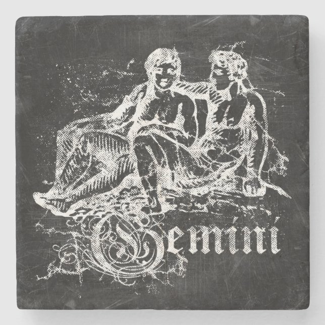Zodiac Vintage Gemini Stenunderlägg (Framsidan)