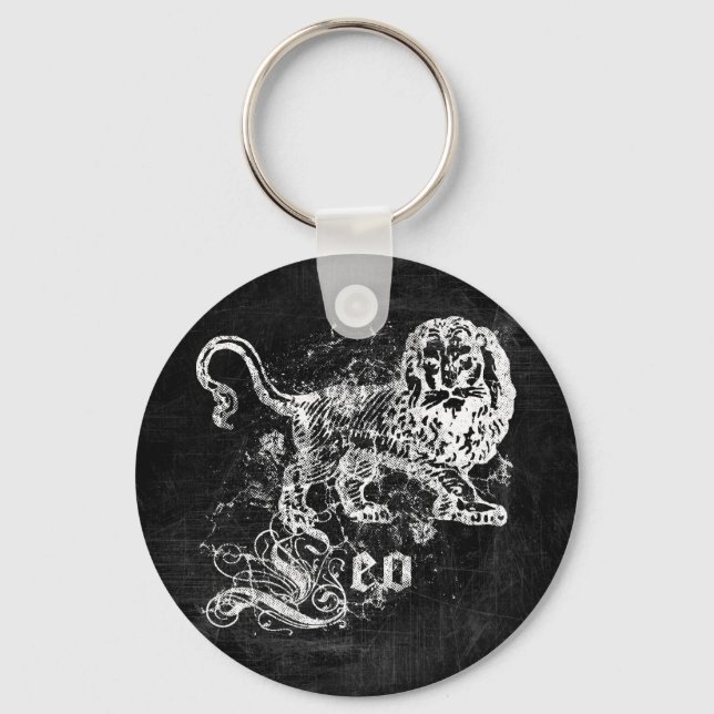 Zodiac Vintage Lejonet Nyckelring (Framsida)