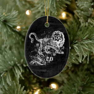 Zodiac Vintage Leo Julgransprydnad Keramik