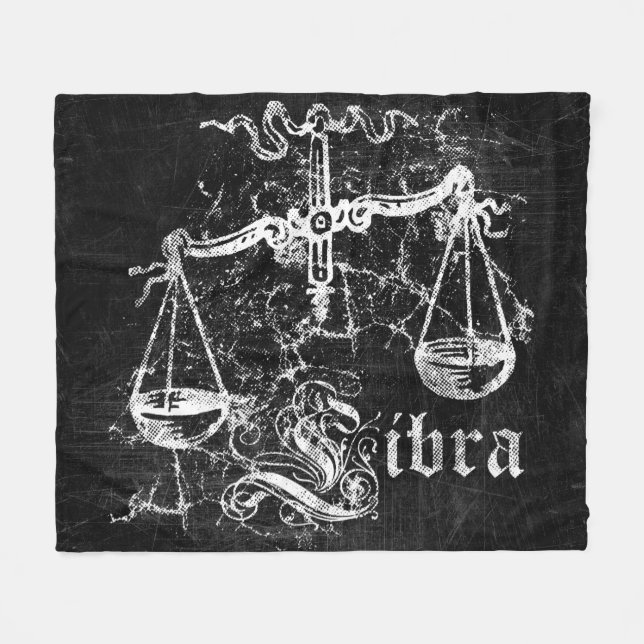 Zodiac Vintage Libra Fleecefilt (Framsidan (Horisontell))