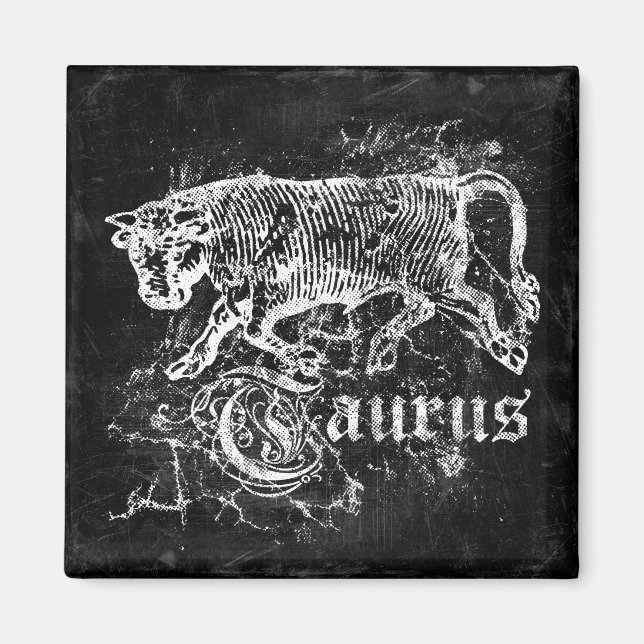 Zodiac Vintage Oxen Magnet (Framsidan)
