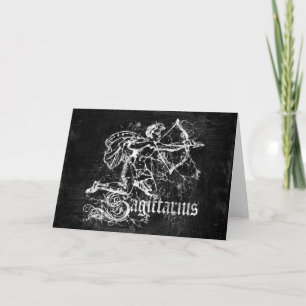Zodiac Vintage Sagittarius Kort
