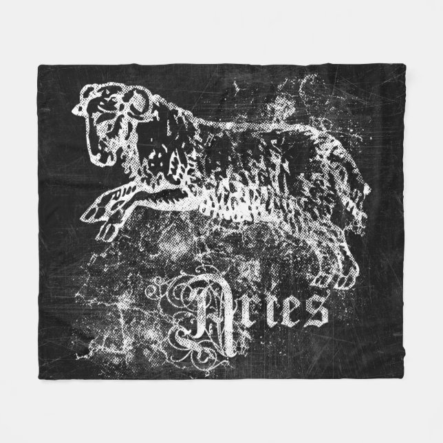 Zodiac Vintage Väduren Fleecefilt (Framsidan (Horisontell))