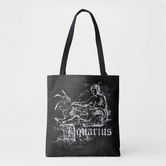 Zodiac Vintage Vattumannen Tygkasse (Framsida)