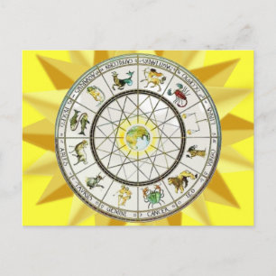 Zodiac-vykort Vykort