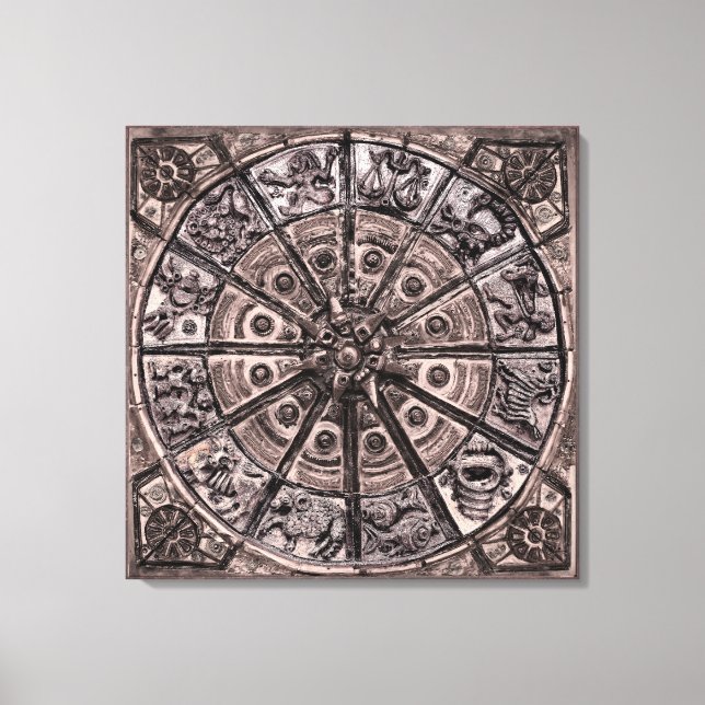 Zodiac Wheel Canvastryck (Framsida)