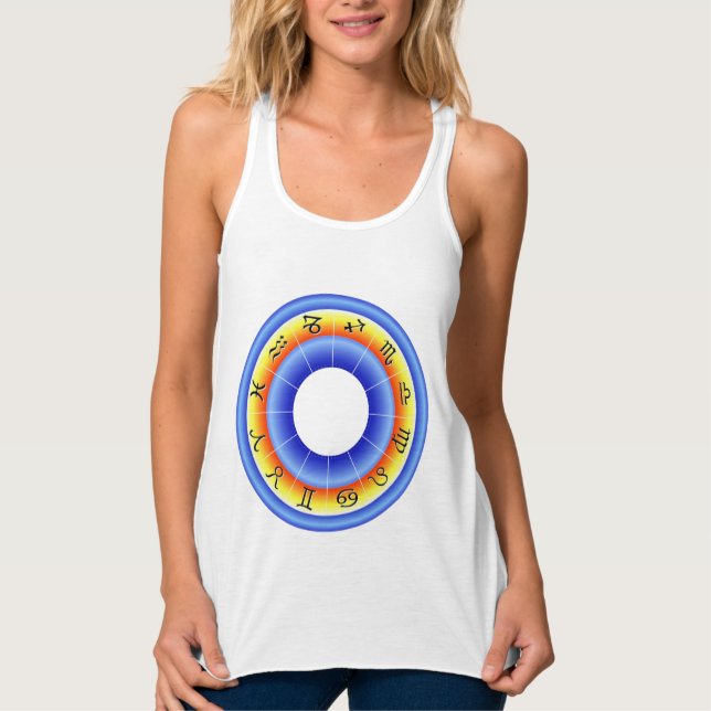 Zodiac Wheel Linne Med Racerback (Framsida)