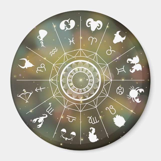 Zodiac Wheel Magnet (Framsidan)
