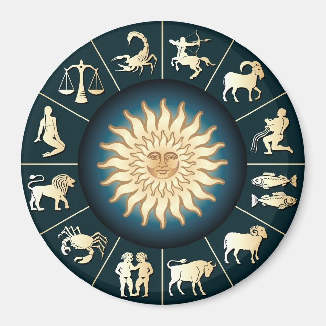 Zodiac Wheel Magnet (Framsidan)