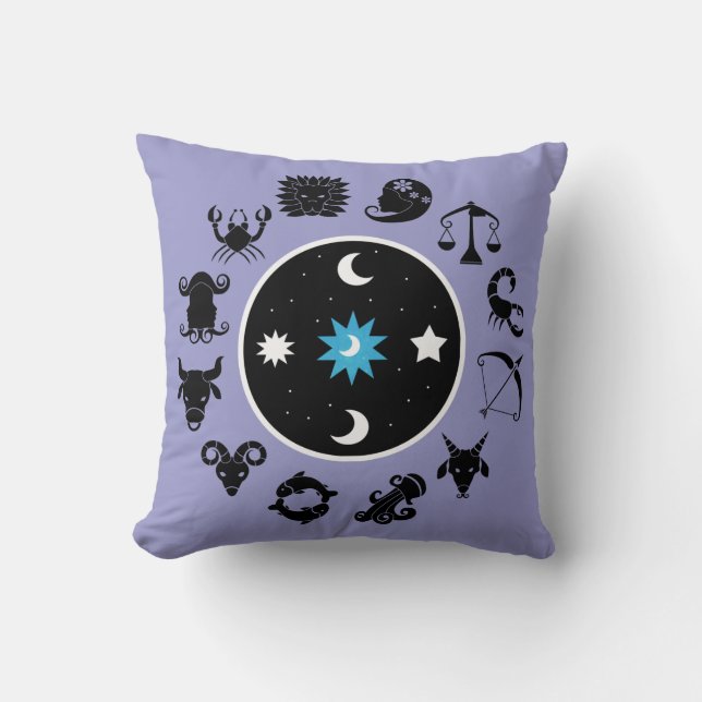 Zodiac Wheel Pillow Kudde (Framsida)