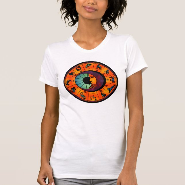 Zodiac Wheel Shirt Tee Shirt (Framsida)