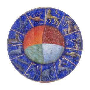 ZODIACALTECKEN MED FYRA STYRELSER AV INSLAG