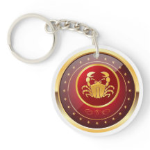 "Zodiaccancer" akryl (tvåsidiga) Keychain,