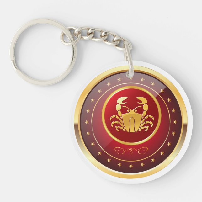 "Zodiaccancer" akryl (tvåsidiga) Keychain, (Framsidan)