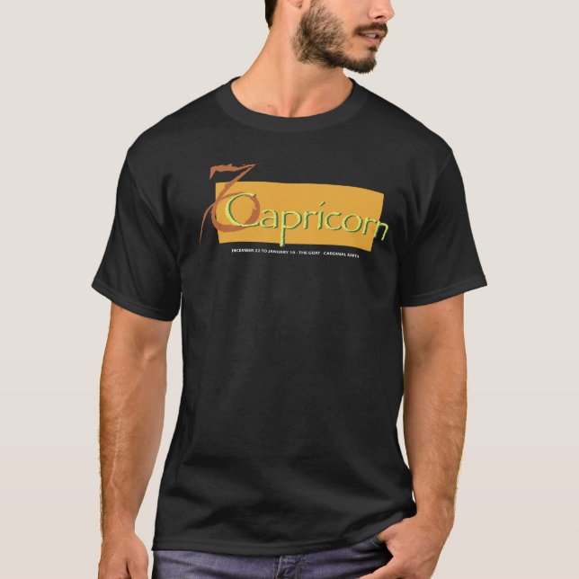 zodiacCapricorn Tee Shirt (Framsida)