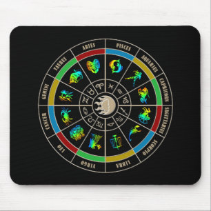 Zodiacfärg rullar musmatta