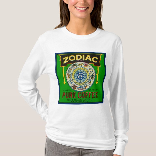 Zodiackaffe LabelNew Orleans, LA T Shirt (Framsida)