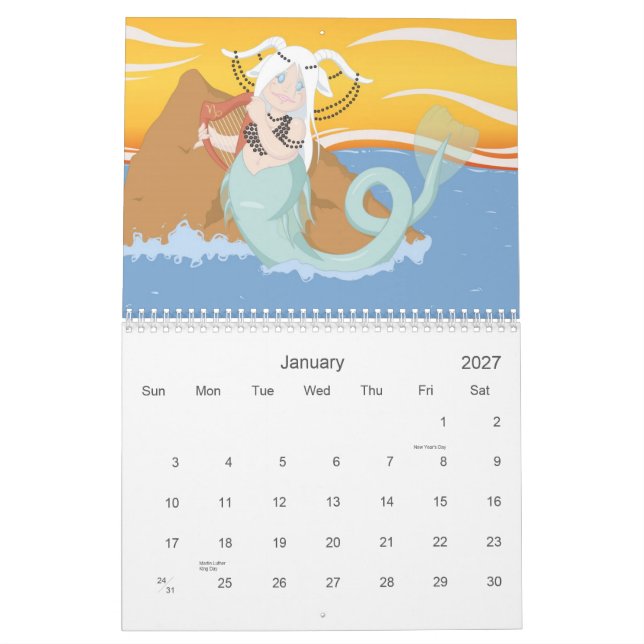 Zodiackalender Kalender (Jan 2027)