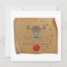 ZODIACKEN - Oxen - Personlig Notkort
