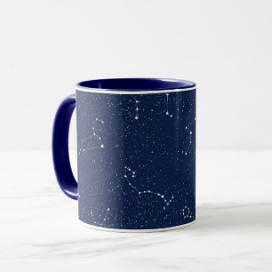Zodiackonstellationer med en mörk - slösa Starry Mugg