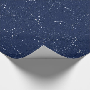 Zodiackonstellationer med en mörk - slösa Starry Presentpapper