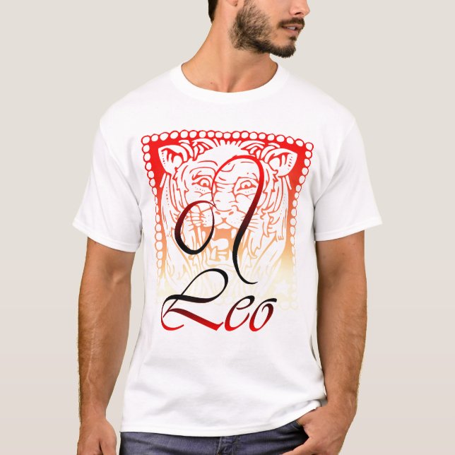 ZodiacLeo skjorta T-shirt (Framsida)