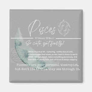 Zodiacmagnet- pisces magnet