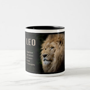 Zodiacmugg - LEO det lejont Två-Tonad Mugg
