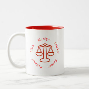 ZodiacMugg-Libra Två-Tonad Mugg