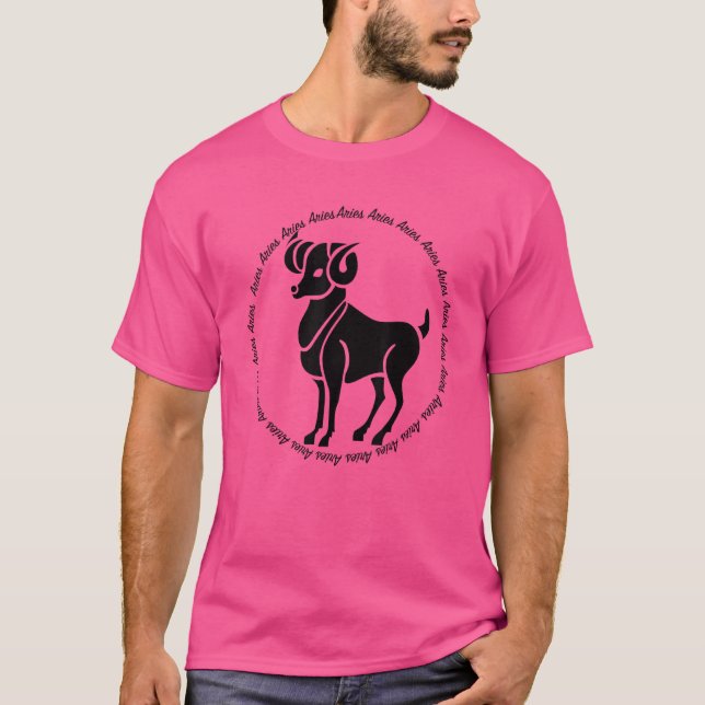 Zodiacs Horoscope Ariesram T Shirt (Framsida)