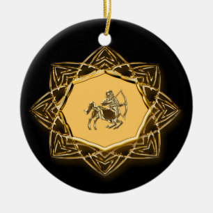 Zodiacsagittariusen - skräddarsy det! julgransprydnad keramik