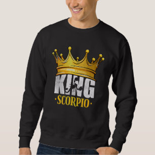 Zodiactecken för kung Scorpio Horoscope Astrology Lång Ärmad Tröja