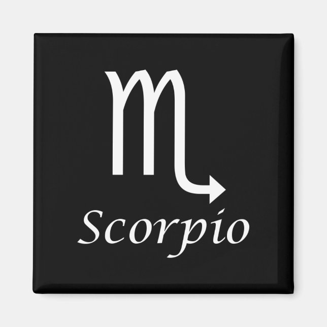 Zodiactecken för Scorpio Magnet (Framsidan)