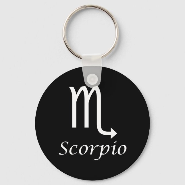 Zodiactecken för Scorpio Nyckelring (Framsida)