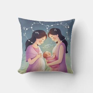 Zodiactecken i mamma & Baby Gått med av Kärlek Hea Kudde