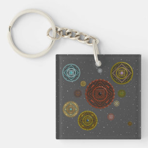 Zodiak Akryl Nyckelring