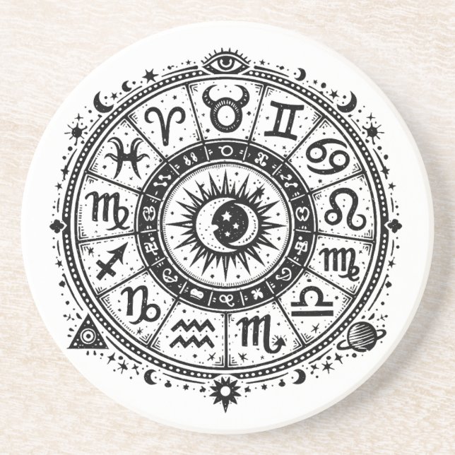 Zodiak Arcana — De Tolv Tecknen av BurnsInHell Underlägg (Framsidan)
