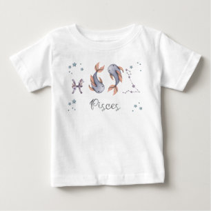 Zodiak Bebis Fiskarna Bebis Kroppsdräkt och T-Shir T Shirt