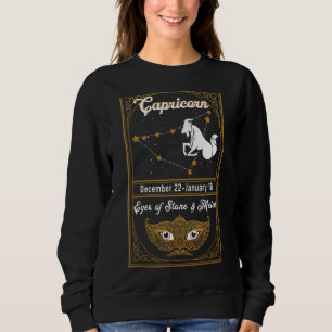 Zodiak Birthday Astrology Signera Capricorn Ögon F T Shirt