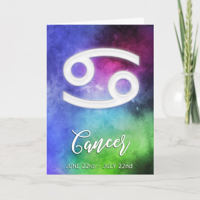 Zodiak: Cancer datum Kort (Framsida)