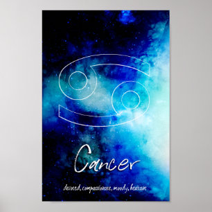 Zodiak: Cancer Traits Poster