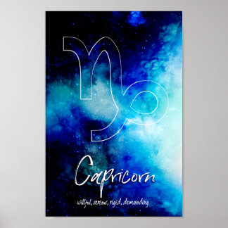Zodiak: Capricorn Traits Poster