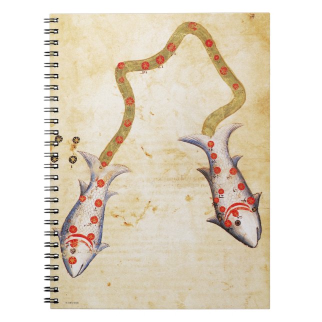 Zodiak: Fiskar, C1350 Anteckningsbok (Framsidan)