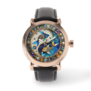 Zodiak - Fiskarna Yin och Yang Armbandsur